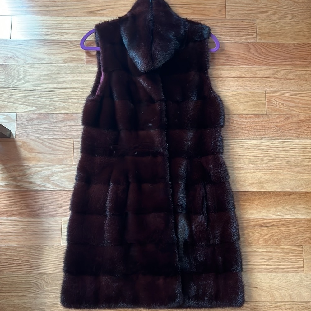 Long Mink Fur Vest
